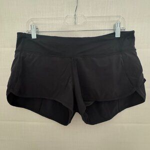 LuLu Lemon Athletica Speed Up Low-Rise Lined Short 2.5'' Size 8 Black